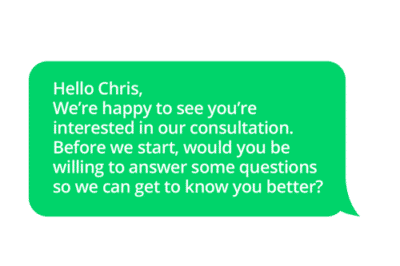 In your SMS survey, make sure to let recipients know what you plan to do with their answers