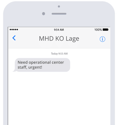 SMS solution for the Malteser Hilfsdienst
