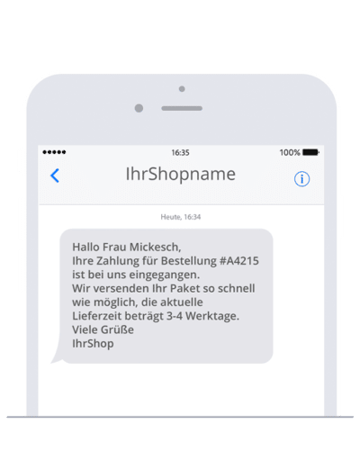 Versenden Sie SMS aus JTL-Shop 5, um Kunden über Ereignisse zu informieren.