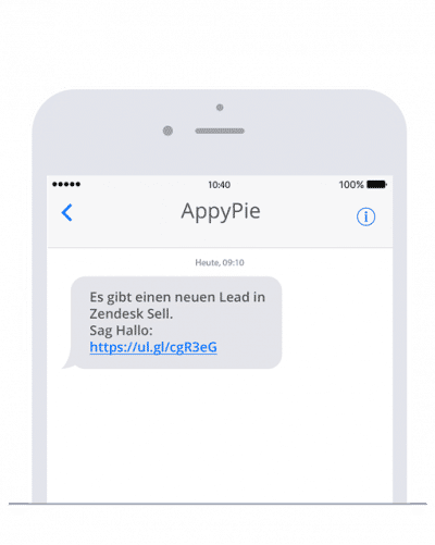 Versenden Sie SMS in Appy Pie Connect und nutzen Sie ander Produkte von sms77