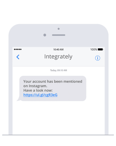 You want to send automated SMS with Integrately? Our app can do even more!