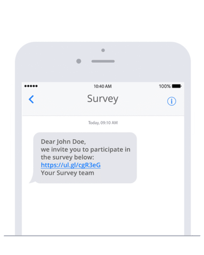 Send SMS with LimeSurvey to send invitations and reminders to your participants