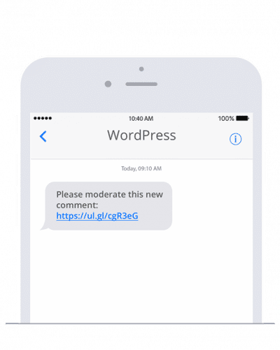 Send SMS with WordPress and sms77